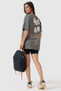 Rage Oversized T-shirts Charcoal