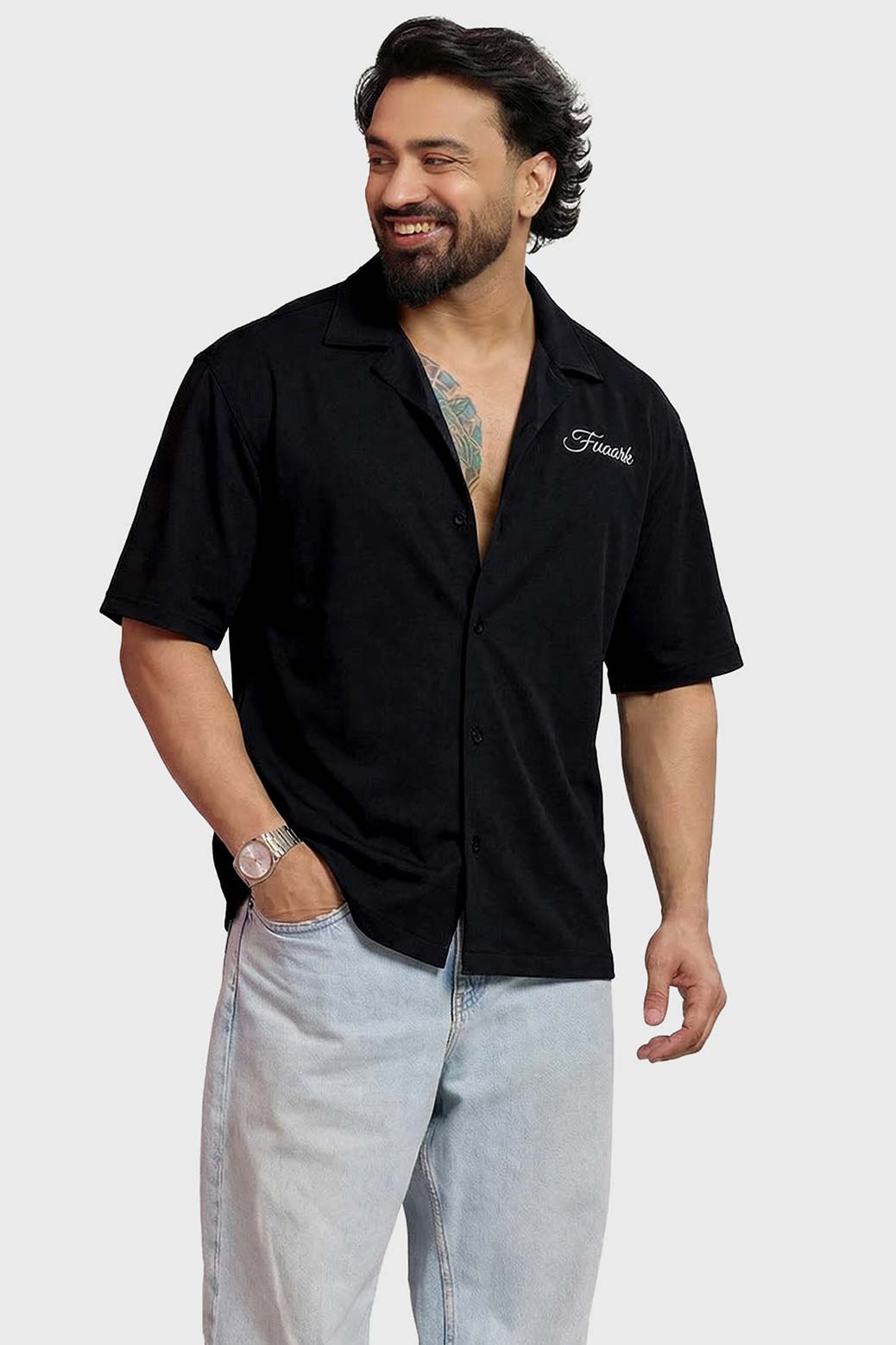Ashline Oversized Shirt Black