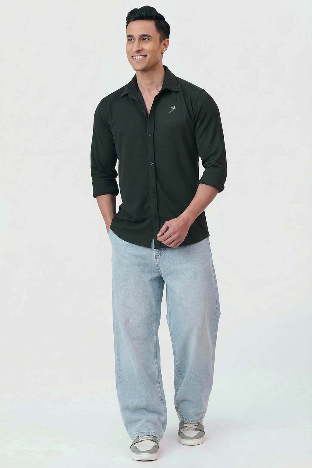 Foundation Fullsleeves Shirt Olive