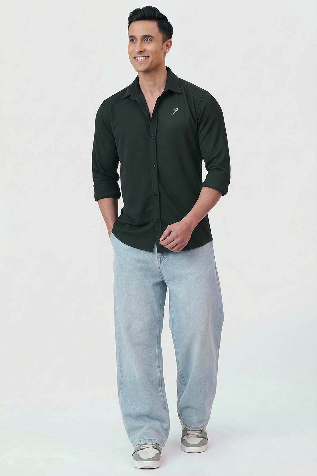 Foundation Fullsleeves Shirt Olive