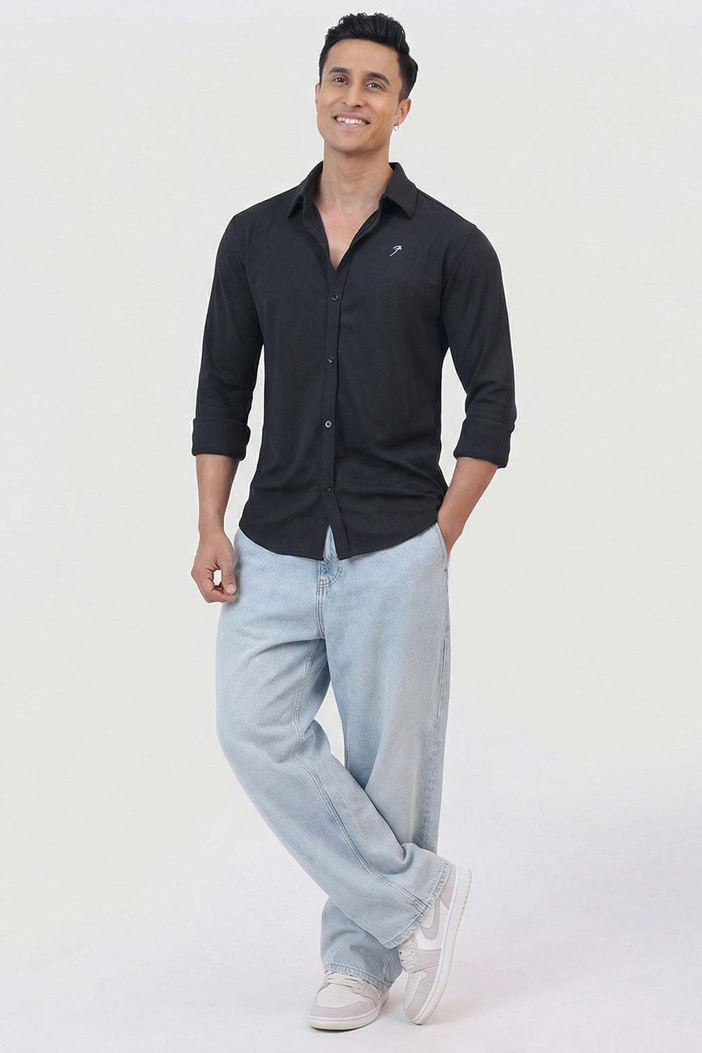 Foundation Fullsleeves Shirt Black