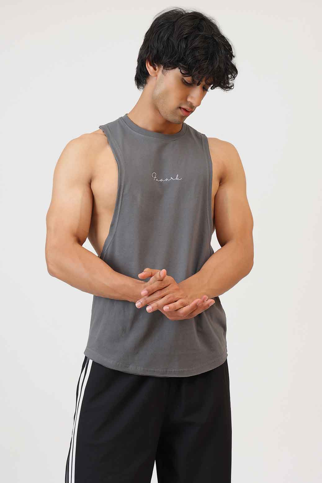 Fortis Deep Arm Tank Grey