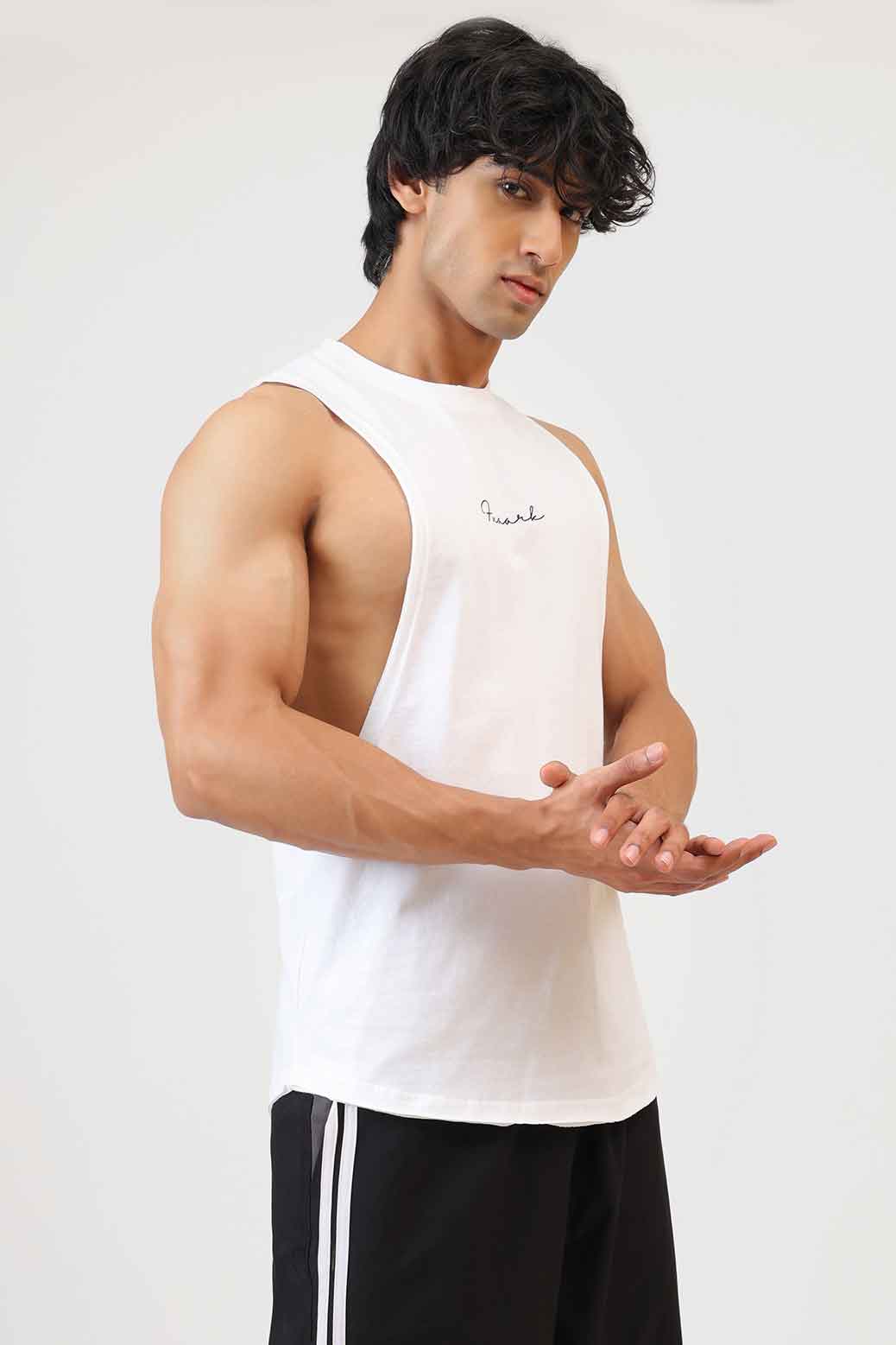 Fortis Deep Arm Tank White