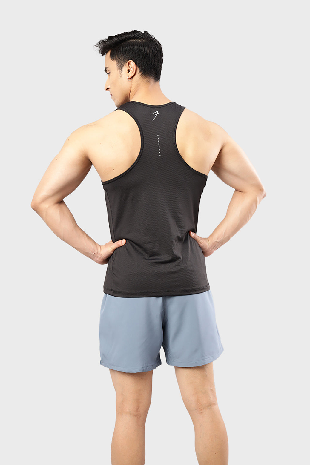 Aura Textured Tank Black