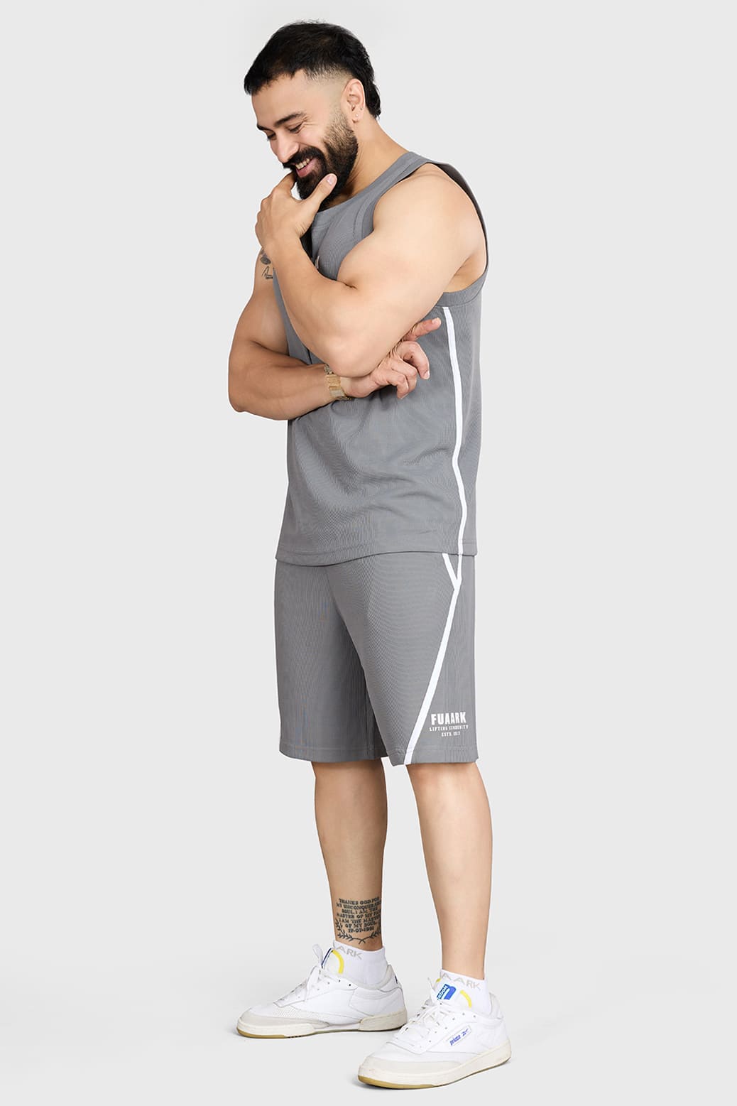 Drip Oversized Tank Dark Grey