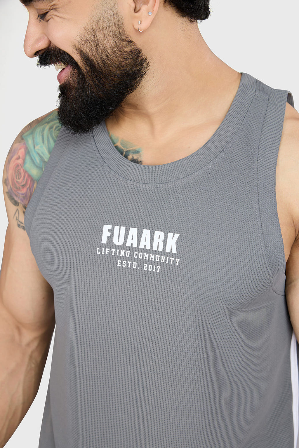 Drip Oversized Tank Dark Grey