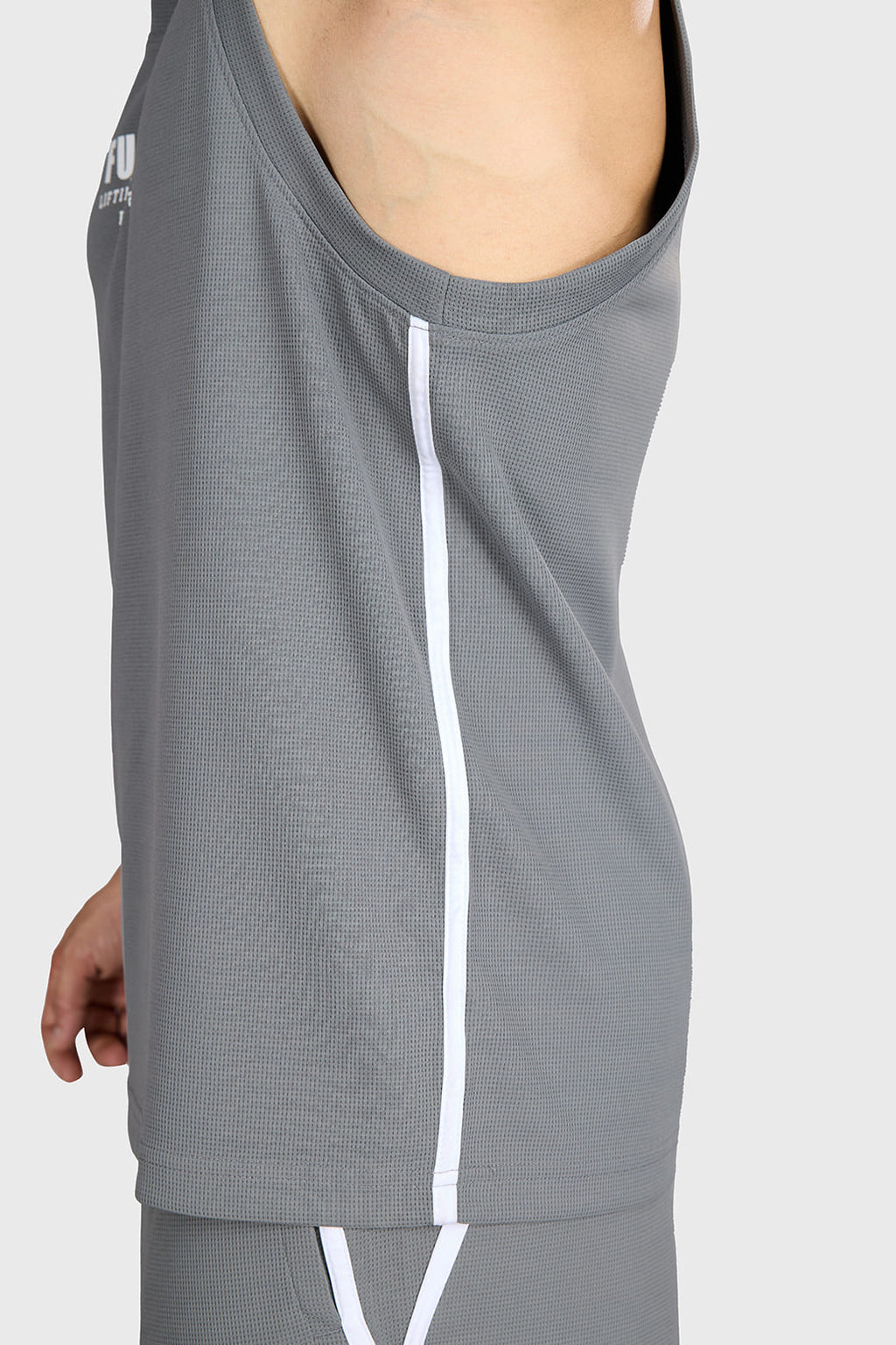 Drip Oversized Tank Dark Grey