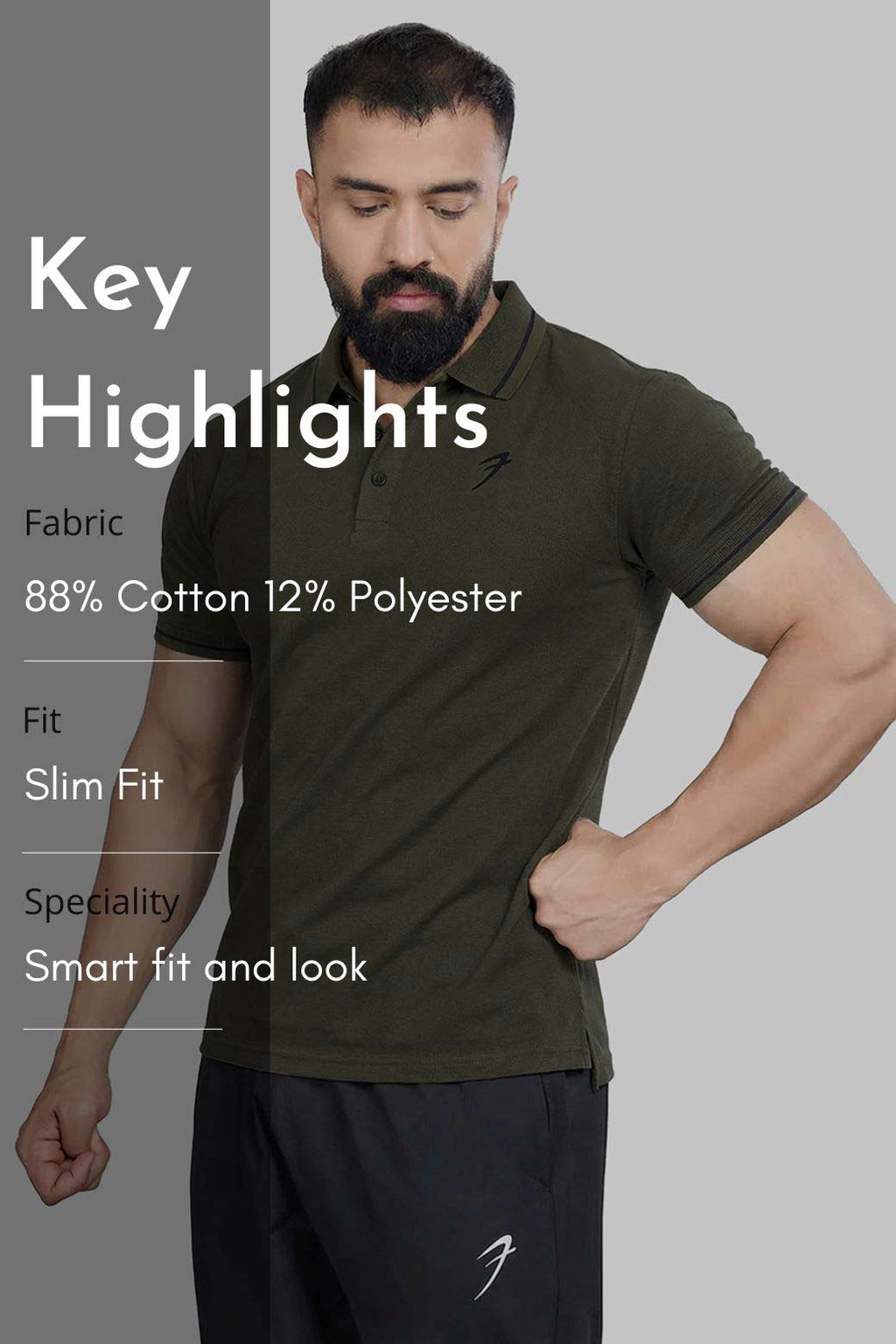 Mark Polo T-shirt Olive