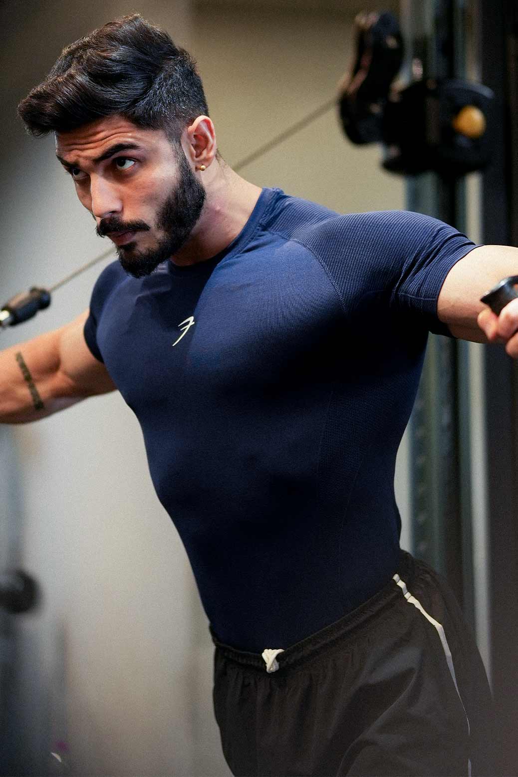 Strength Seamless T-shirt Navy