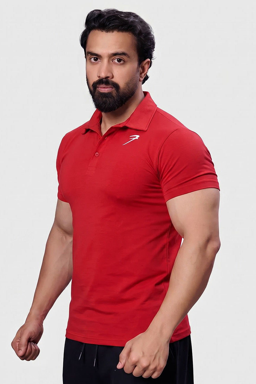 Polo T-shirt Maroon