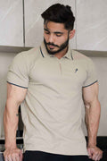 Stride Polo T-shirt Beige