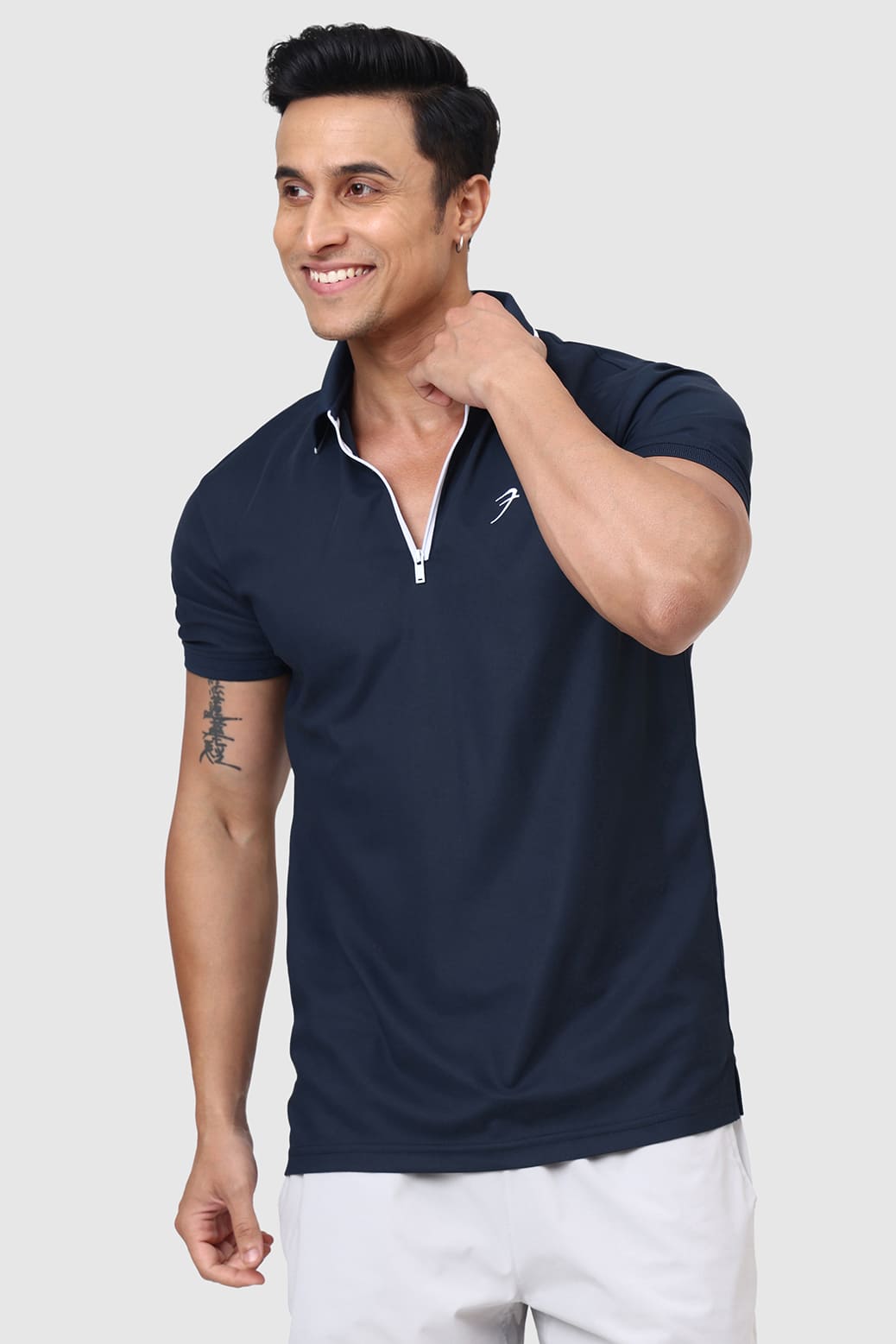 Stride Polo T-shirt Navy