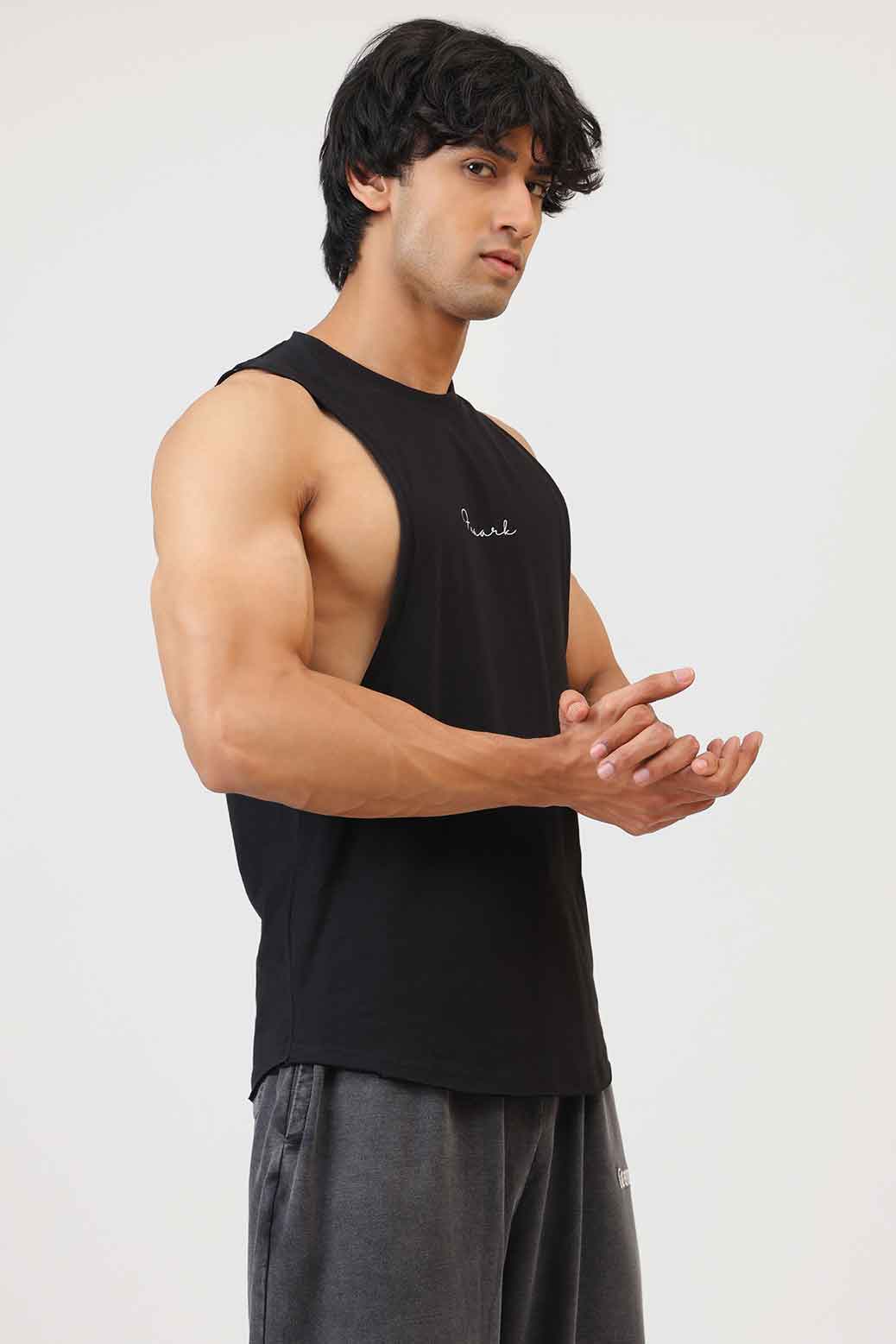 Fortis Deep Arm Tank Black