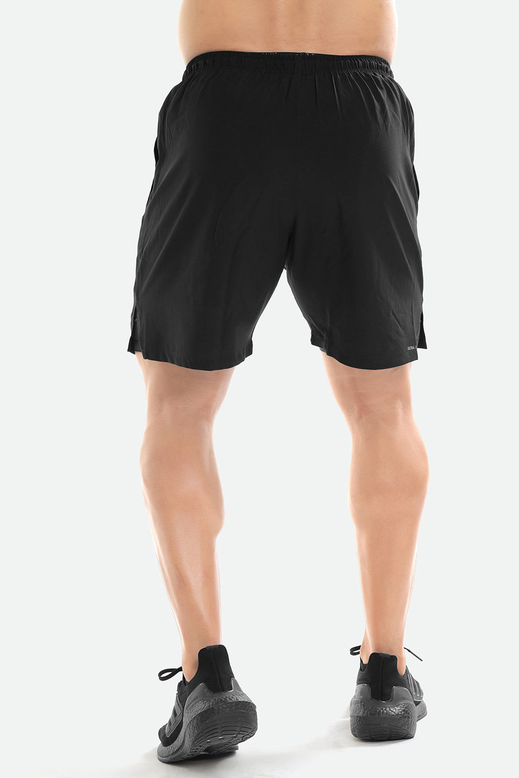 Blaze Nylon T-shirt Grey and 2 in 1 Compression Shorts Black