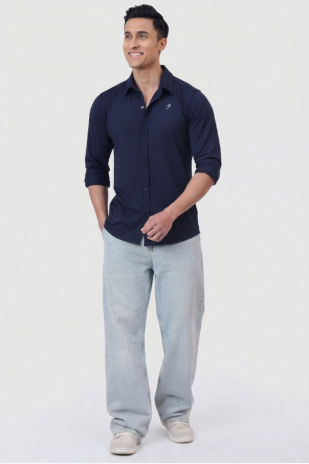 Aero Fullsleeves Shirt Navy