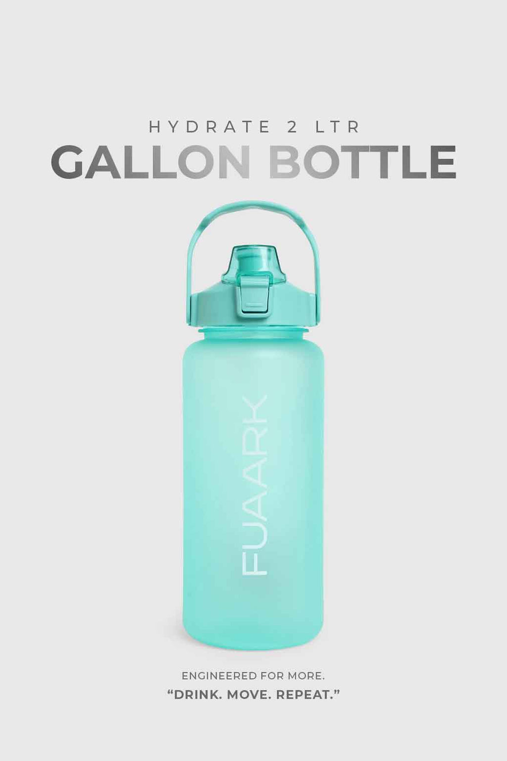 Hydrate 2 Ltr Gallon Bottle Light Green