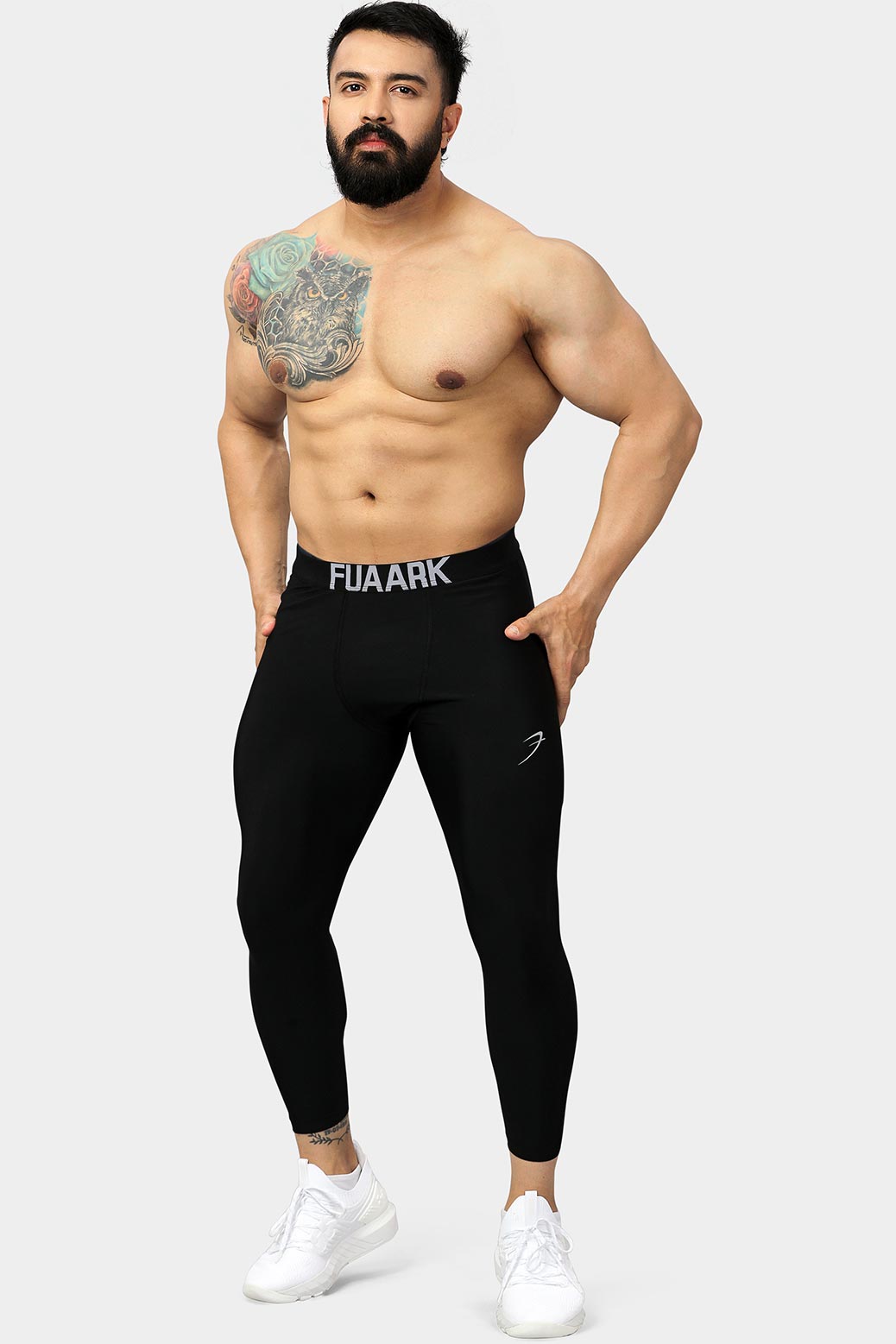 Nylon Compression Tights Black