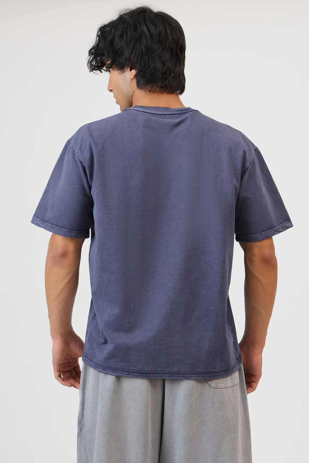 Shadow Washed Oversized T-shirt Navy