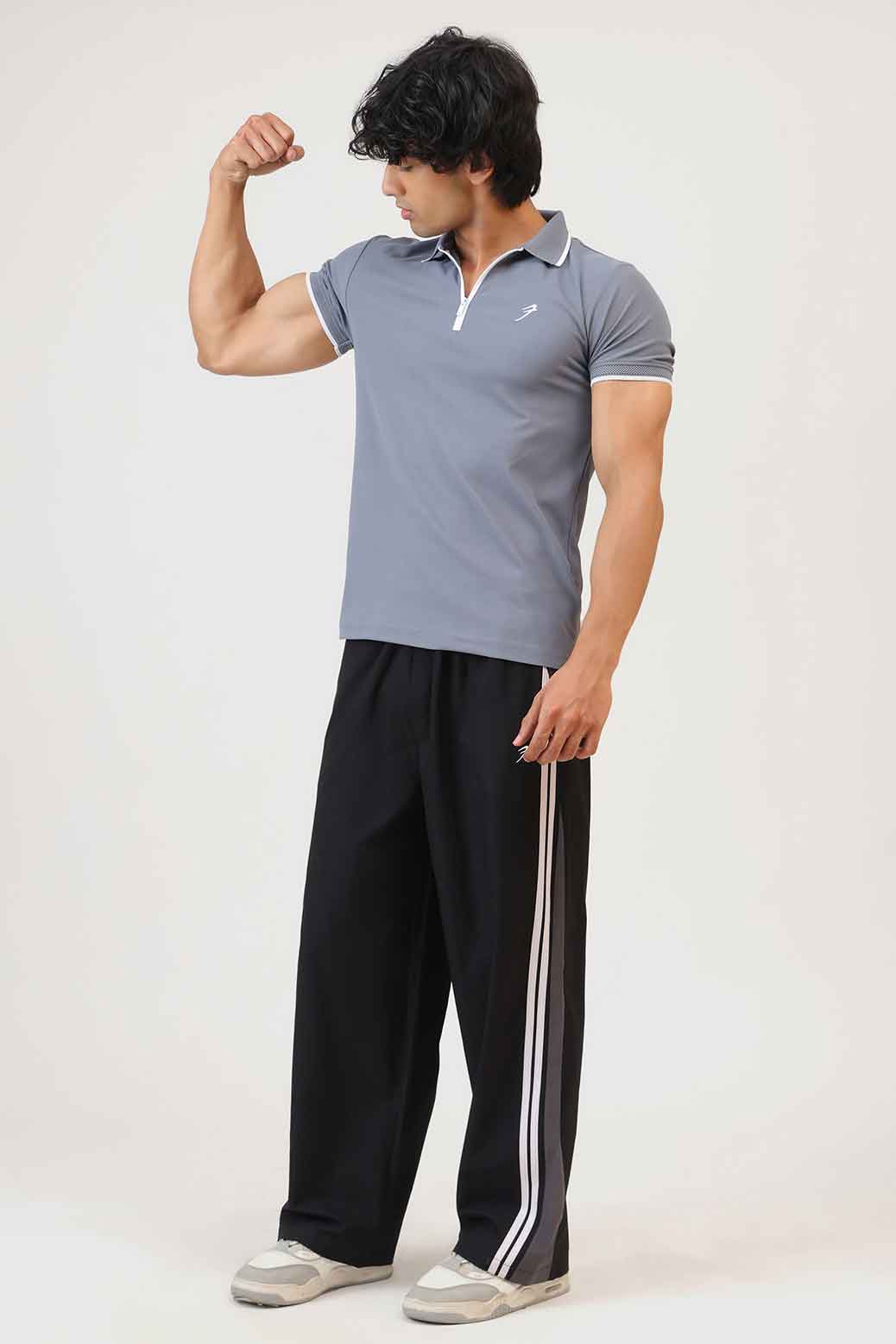 Stride Polo T-shirt Grey