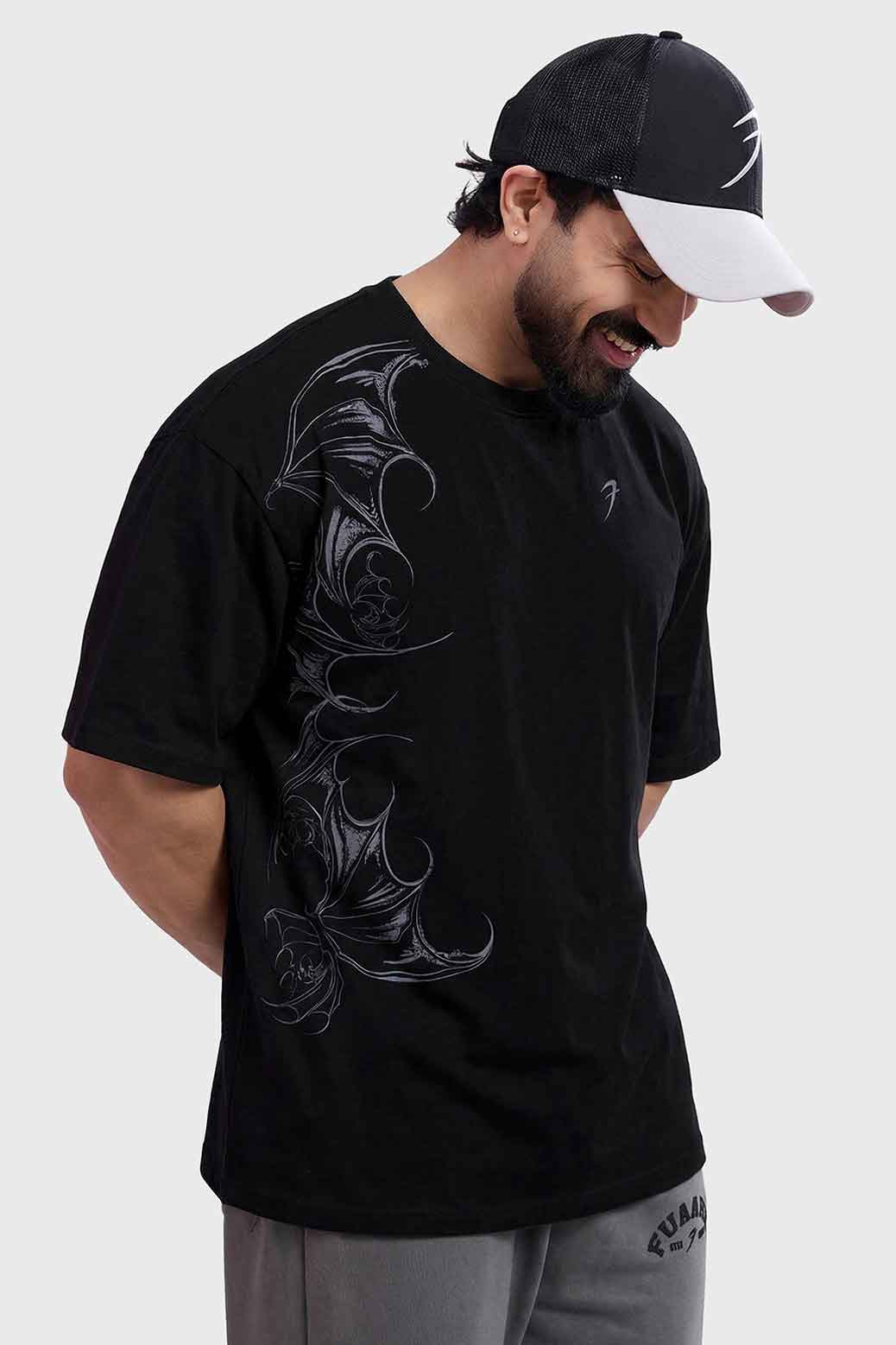 Void Angel Oversized T-shirt Black